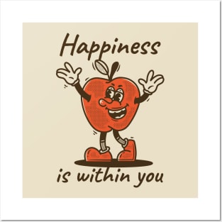 Happiness is within you: apple Posters and Art